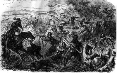 亨利三世的战争（1585-1586）。遵循联盟及其领导人亨利-德-吉斯的思想，亨利三世参与了7月7日签署的《内穆尔贸易》。 作者 法语学校