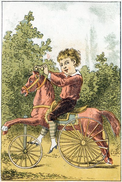 When playing the horse we say U U U U U U U U DA DA - in “Alphabet des petits savants”, late 19th century (chromolithograph) 作者 法语学校