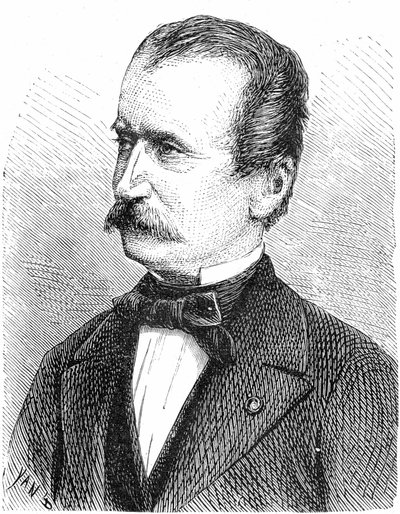 Wilhelm von Engerth (1814-1884) 奥地利工程师（发动机），雕刻 作者 法语学校