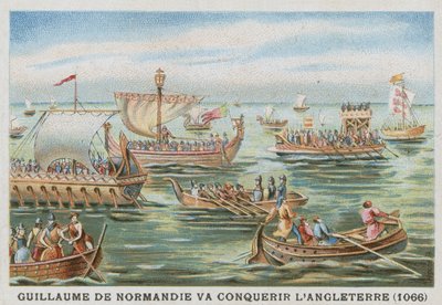 征服者威廉在征服英格兰的途中，1066年 作者 法语学校