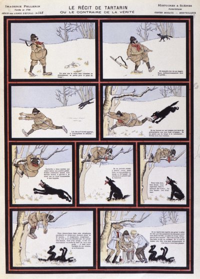 Wolf Hunt，““Tartarin 的故事或真相的对立面”——埃皮纳勒的形象，巴黎，20 世纪 作者 法语学校