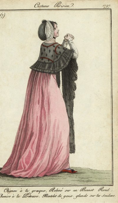 穿着牧师式服装的妇女 作者 法语学校