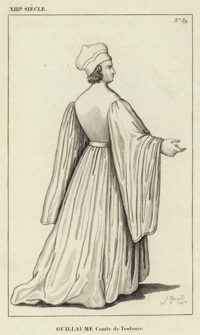 XIII Siecle, Guillaume, Comte de Toulouse (engraving) 作者 法语学校