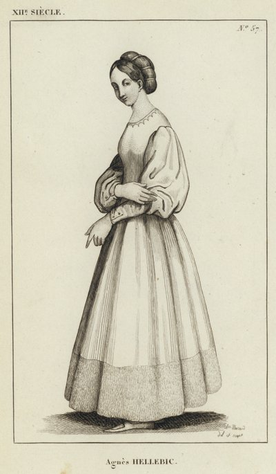 XII Siecle, Agnes Hellebic (雕刻) 作者 法语学校