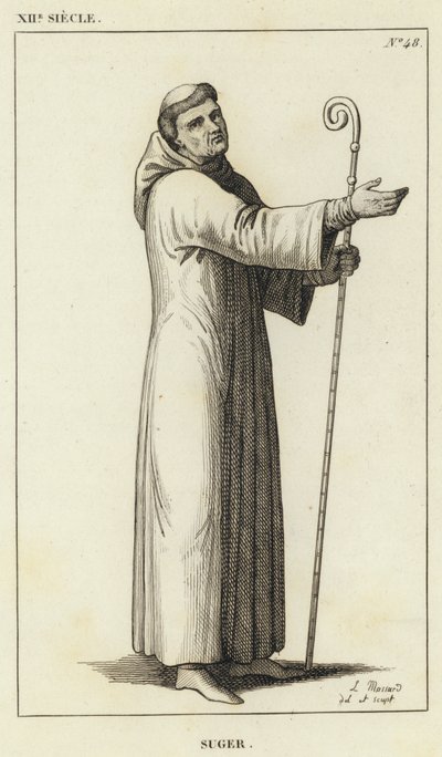 XII Siecle, Suger (engraving) 作者 法语学校
