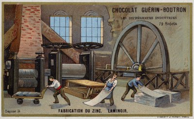 Zinc manufacturing. Roller (chromolitho) 作者 法语学校