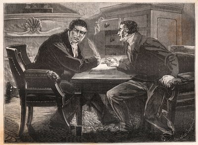 七月君主制--三天部--安德烈-杜平（1783-1865）和让-查尔斯（Jean-Charles）-珀西尔（1785-1870）之间的访谈--1834年--刻版 作者 法语学校