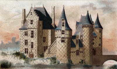 view of the Chateau du Moulin (Loir et Cher). 作者 法语学校