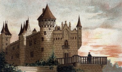 view of the castle of Busset (Allier). 作者 法语学校