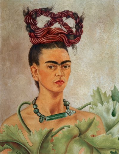 带平板的自画像 作者 弗里达·卡罗