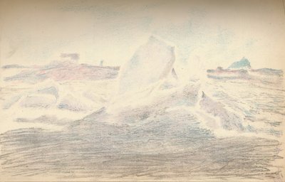 1894年7月4日，1897年7月4日，弗拉姆附近的冰 作者 弗里德约夫·南森