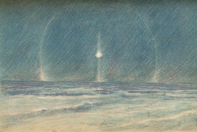 1897年11月22日，极夜中的光现象。 作者 弗里德约夫·南森