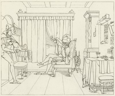 歌德的浮士德的插图 作者 弗里德里希·奥古斯特·莫里茨·雷茨奇