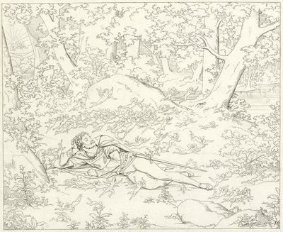 歌德的浮士德的插图 作者 弗里德里希·奥古斯特·莫里茨·雷茨奇