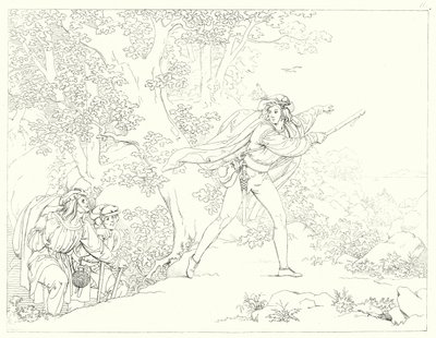 席勒的《冯德格洛克的谎言》或《钟声》的插图（版画） 作者 弗里德里希·奥古斯特·莫里茨·雷茨奇