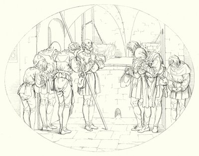 席勒的《冯德格洛克的谎言》或《钟声》的插图（版画） 作者 弗里德里希·奥古斯特·莫里茨·雷茨奇