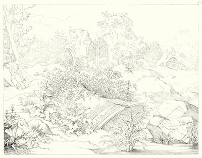 席勒的《钟声之歌》插图（雕刻）。 作者 弗里德里希·奥古斯特·莫里茨·雷茨奇