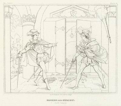 Romeo and Juliet, Act V, Scene 3 (engraving) 作者 弗里德里希·奥古斯特·莫里茨·雷茨奇