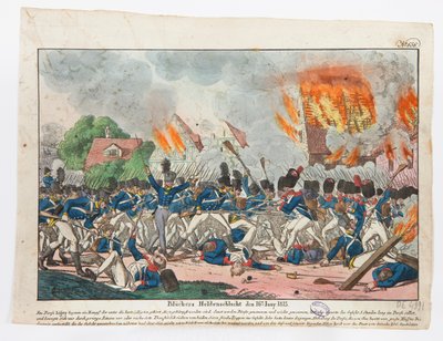 英雄布吕歇尔战斗，1815年6月16日，1815年 作者 弗里德里希·坎普