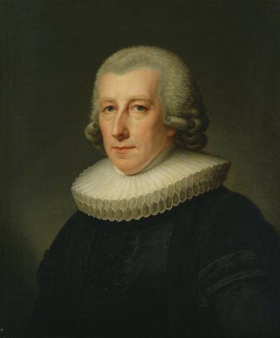 牧师Johann Bernhard Klefeker的肖像 作者 弗里德里希·卡尔·格罗格