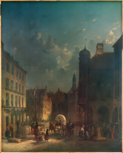 在慕尼黑市政厅 作者 弗里德里希·艾伯纳