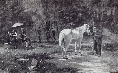 患者模型，来自&39;休闲时刻&39;，1888年（雕刻） 作者 弗里德里希·卡尔莫根