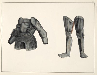 装甲，来自“侠义发展史”的作品，由Franz Kottenkamp博士撰写，由Carl Hoffmann出版，1842年 作者 弗里德里希·马丁·冯·赖比施