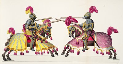 两位骑士参加锦标赛，由Franz Kottenkamp博士撰写的“发展历史与侠义风俗”，由Carl Hoffmann出版，1842年 作者 弗里德里希·马丁·冯·赖比施