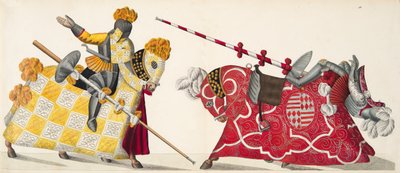 两位骑士参加锦标赛，由Franz Kottenkamp博士撰写的“发展历史与侠义风俗”，由Carl Hoffmann出版，1842年 作者 弗里德里希·马丁·冯·赖比施