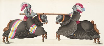 两位骑士参加锦标赛，由Franz Kottenkamp博士撰写的“发展历史与侠义风俗”，由Carl Hoffmann出版，1842年 作者 弗里德里希·马丁·冯·赖比施