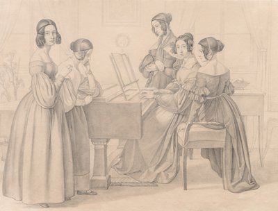 1838年，在普雷勒斯的音乐剧。 作者 弗里德里希·普莱勒