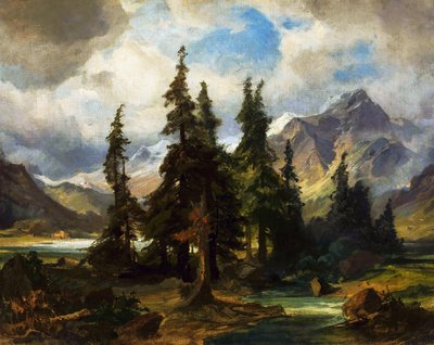 挪威风景。 作者 弗里德里希·普勒勒