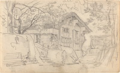 瑞士乡村别墅的院子 作者 弗里德里希·萨拉特（FriedrichSalathé）