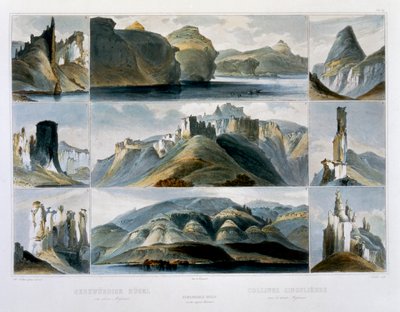 上密苏里州的显著山丘》，1844年 作者 弗里德里希·萨拉特（FriedrichSalathé）