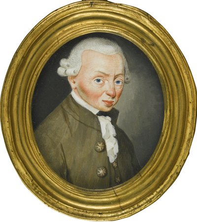 伊曼纽尔-康德的画像 1724-1804年，1765年 作者 弗里德里希·威廉·斯普林格