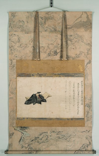 《三十六大师诗人》的竹武版《源本七子》肖像 作者 藤原信