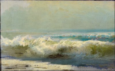 雅尔塔的冲浪 par Vasilyev, Fyodor Alexandrovich (1850-1873)。布面油画 作者 费奥多尔·亚历山德罗维奇·瓦西里耶夫