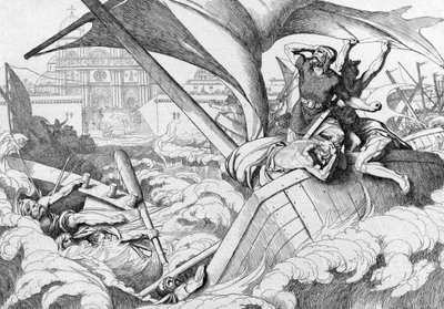 1839年之前在君士坦丁堡摧毁Rus舰队 作者 费奥多尔·安东诺维奇·布鲁尼