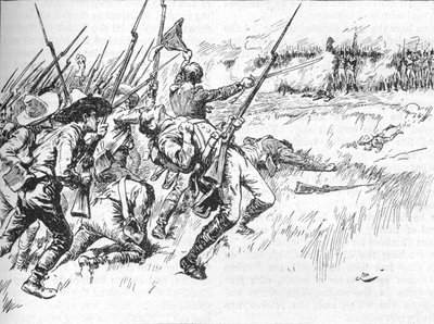 阿尔瓦拉多领导的师团正在穿越低地，1902年 作者 GB