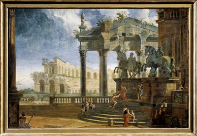 Campidoglio palace, painting 作者 帕尼尼（Pannini）或帕尼尼（Panini）的GP（车间）