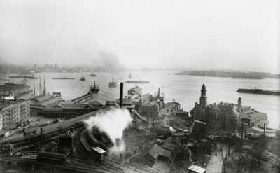 南渡轮码头，1905年 作者 GP堂和儿子