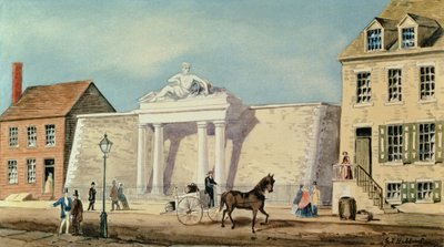 曼哈顿公司水库，1825年 作者 GP堂和儿子