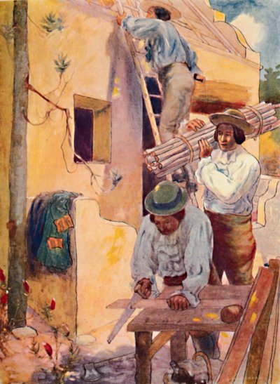 胡格诺派教徒建造他们的家园》，1909年 作者 GS史密斯哈德