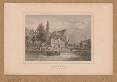 从 Keizersgracht 运河俯瞰阿姆斯特丹 Westerkerk 景观
阿姆斯特丹, Westerkerk Keizersgracht（物上标题） 作者 G.赫斯