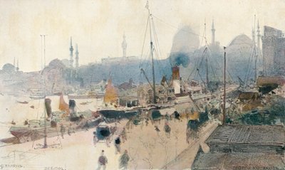 码头，斯坦布尔，1902年，1906年 作者 G·科西亚科夫