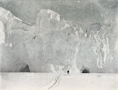 1913年，维多利亚土地上的冰川面孔，1913年。 作者 G.默里·列维克