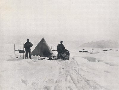 列维克斯营地在Crevasses中，1912年，1913年 作者 G.默里·列维克