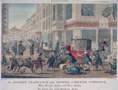 现代商人，或英国商业的辉煌》，1774年 作者 特里