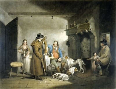 乡村啤酒屋内》，威廉-沃德刻制 作者 G. 和 Ward J. Morland