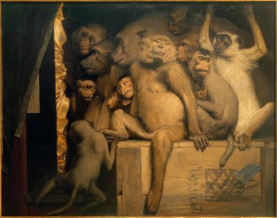猴子作为艺术评委 作者 加布里埃尔·科尼利厄斯·里特·冯·马克斯